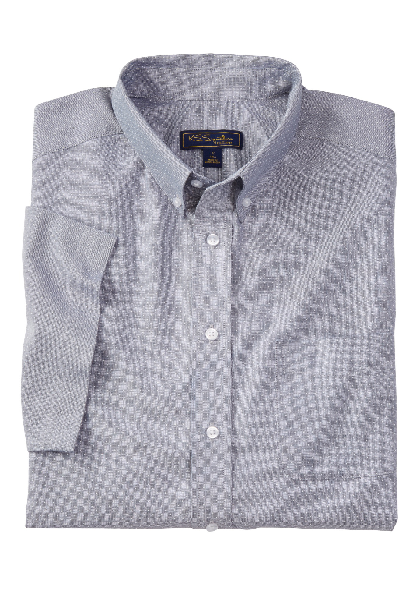 Ks Signature By Kingsize Men's Big & Tall Ks Signature Wrinkle Free