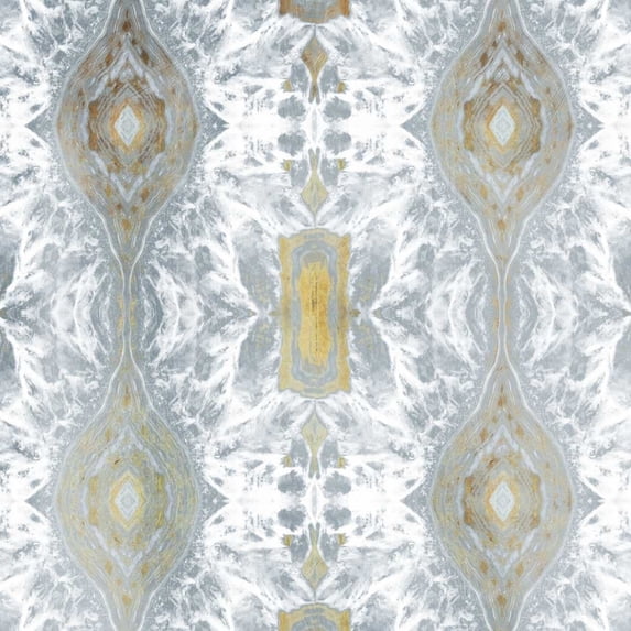 Kscope Grey Gold Poster Print by Jace Grey