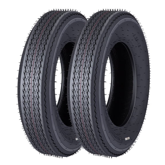 Kselythan 14 Ply Heavy Duty True Highway Trailer Tires,Heavy Duty Highway Trailer Tire Wheel Assembly 8-14.5,Speed Rating K,Load Range G,w/6x14.5 Rim