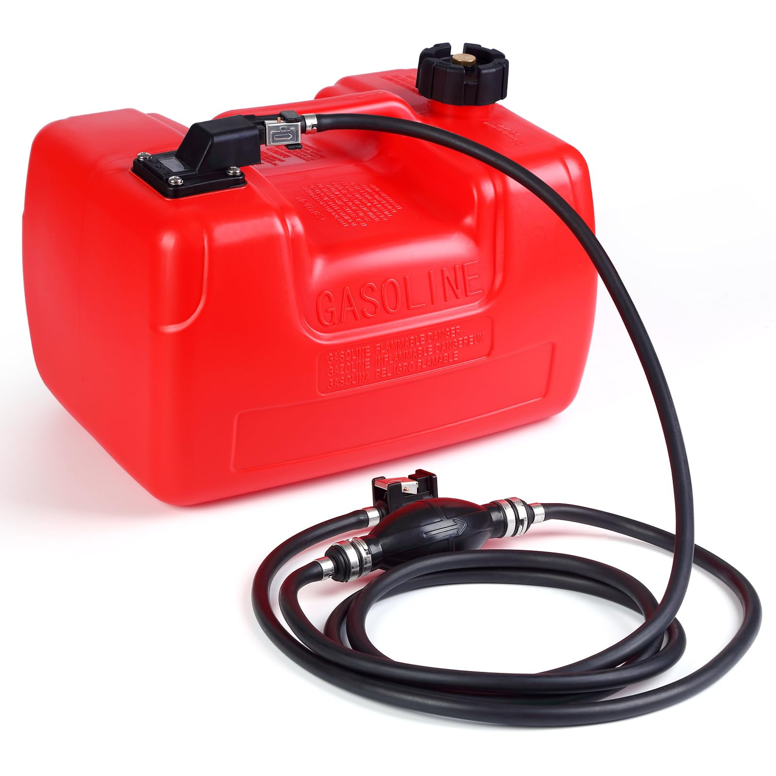 Kselythan 3 Gallon Rectangular Portable Marine Fuel Tank with 120 inch
