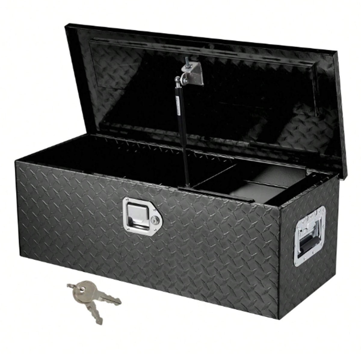 Kselythan 30 Inch Aluminum Truck Tool Box, Truck Bed Storage Box With Security Lock And Wider Handles, Heavy Duty Waterproof Tool Box Organizer Chest For Pick Up Truck Rv Trailer