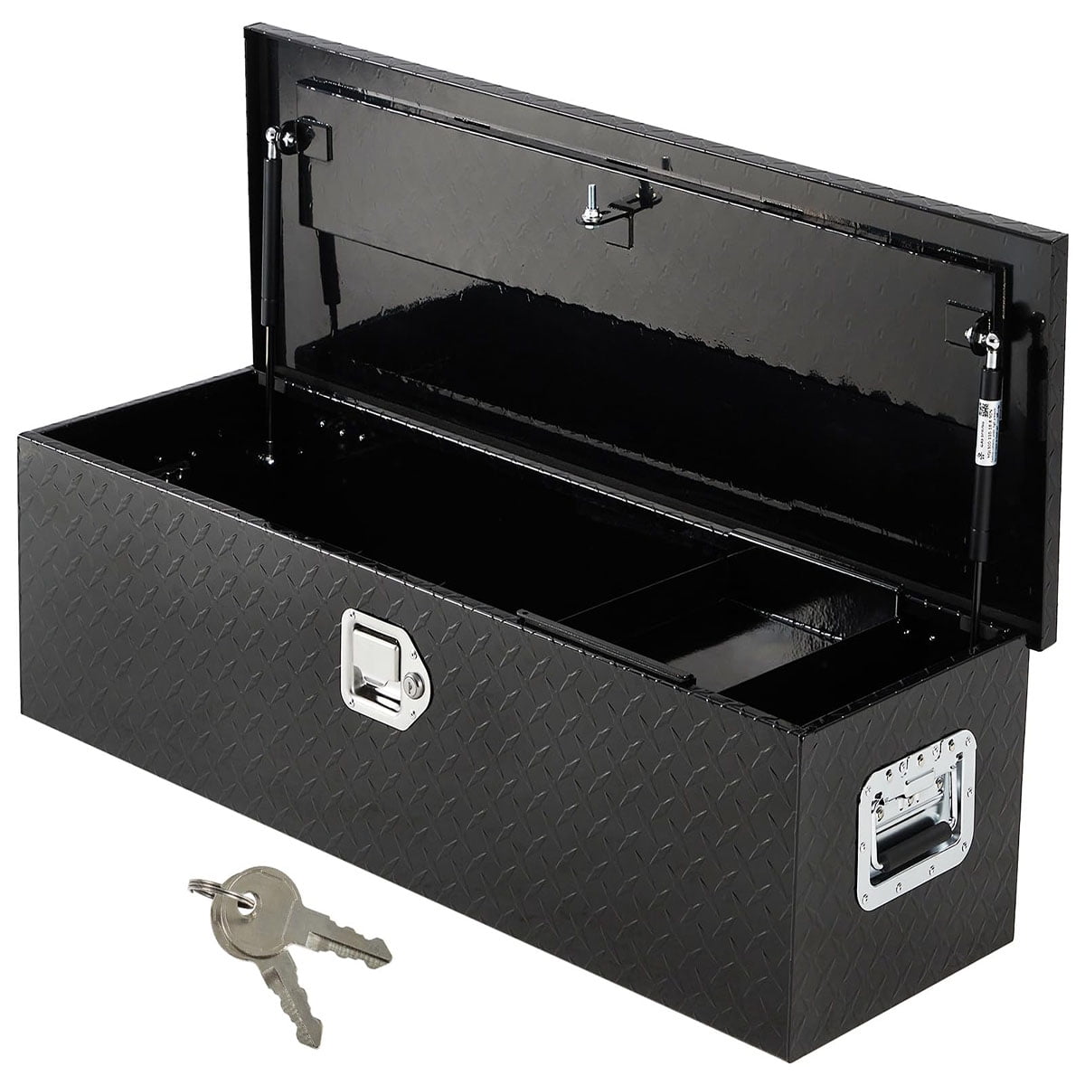 Kselythan 30 Inch Aluminum Truck Tool Box, Truck Bed Storage Box With Security Lock And Wider Handles, Heavy Duty Waterproof Tool Box Organizer Chest For Pick Up Truck Rv Trailer