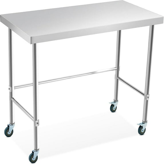 Kselythan 36 x 24 Inch Stainless Steel Work Table,Commercial Kitchen Prep Table Metal Table for Restaurant and Home