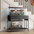 thumbnail image 1 of Kselythan 40-50 Gallon Fish Tank Stand,2-Tier Aquarium Stand With Power Outlets,Metal Frame Terrarium Stand With Storage Shelf,Drawers,Adjustable Height,Turtle Tank Stand For Home Office, 1 of 6
