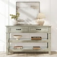 thumbnail image 1 of Kselythan 47.2" Entryway Table,Entryway Console Table with 2 Storage Drawers,3 Tier Industrial Metal Sofa Table,Modern Sofa Table with Storage Shelf,Hallway Table for Entry,Living Room, 1 of 9