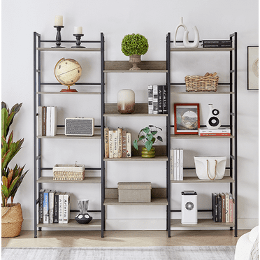 Kselythan 5 Tier Bookshelf Bookcases,Open  Large Etagere Bookshelf,With 14 Open Display Shelves Book Toy Organizer Cabinet,Industrial Bookshelf For Living Room Home Office Bedroom