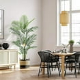 thumbnail image 1 of Kselythan 6FT Fake Tropical Palm Plant, Artificial Golden Cane Palm Tree, Pre Potted Faux Plant for Indoor Outdoor Big House Living Room Outside Patio Office Home Decor, 1 of 6