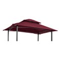 thumbnail image 1 of Kselythan 8x5Ft Grill Gazebo,Replacement Canopy Roof Double Tired Grill Shelter Cover Sunlight Shielding Top Cover With Rainproof Fabric Waterproof For Backyard Party Park Patio All Season, 1 of 6