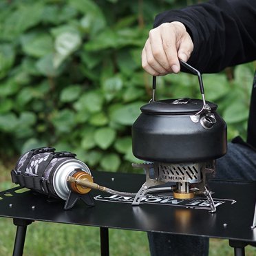 Butane Gas Cartridge Adapter - Converts Small Tanks For Camping Stoves, BBQ & Picnic Ovens