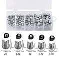 thumbnail image 1 of Kselythan Fishing Weights 50 Pcs/100 Pcs, Removable Split Shot Sinker Kit Fishing Egg Weight Round Split Sinker Fishing Tackle Sinker Set For Fisherman Fishing, 1 of 9