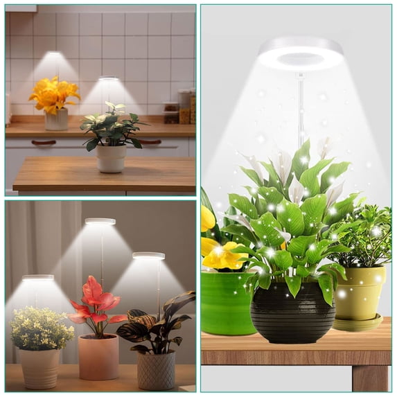Kselythan Grow Light,LED Telescopic Plant Grow Light,Full Spectrum Desk Growth Lamp,Timing Plant Growing Lamp,For Succulent Flowers Indoor Plants