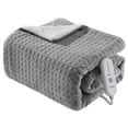 thumbnail image 1 of Kselythan Heated Blanket with Dual Control, Waffle Fast Heating Electric Blankets with ETL Certified, Soft Flannel & Sherpa Heat Throws, 5 Heating Levels & 10 Hours Auto Off, 1 of 8