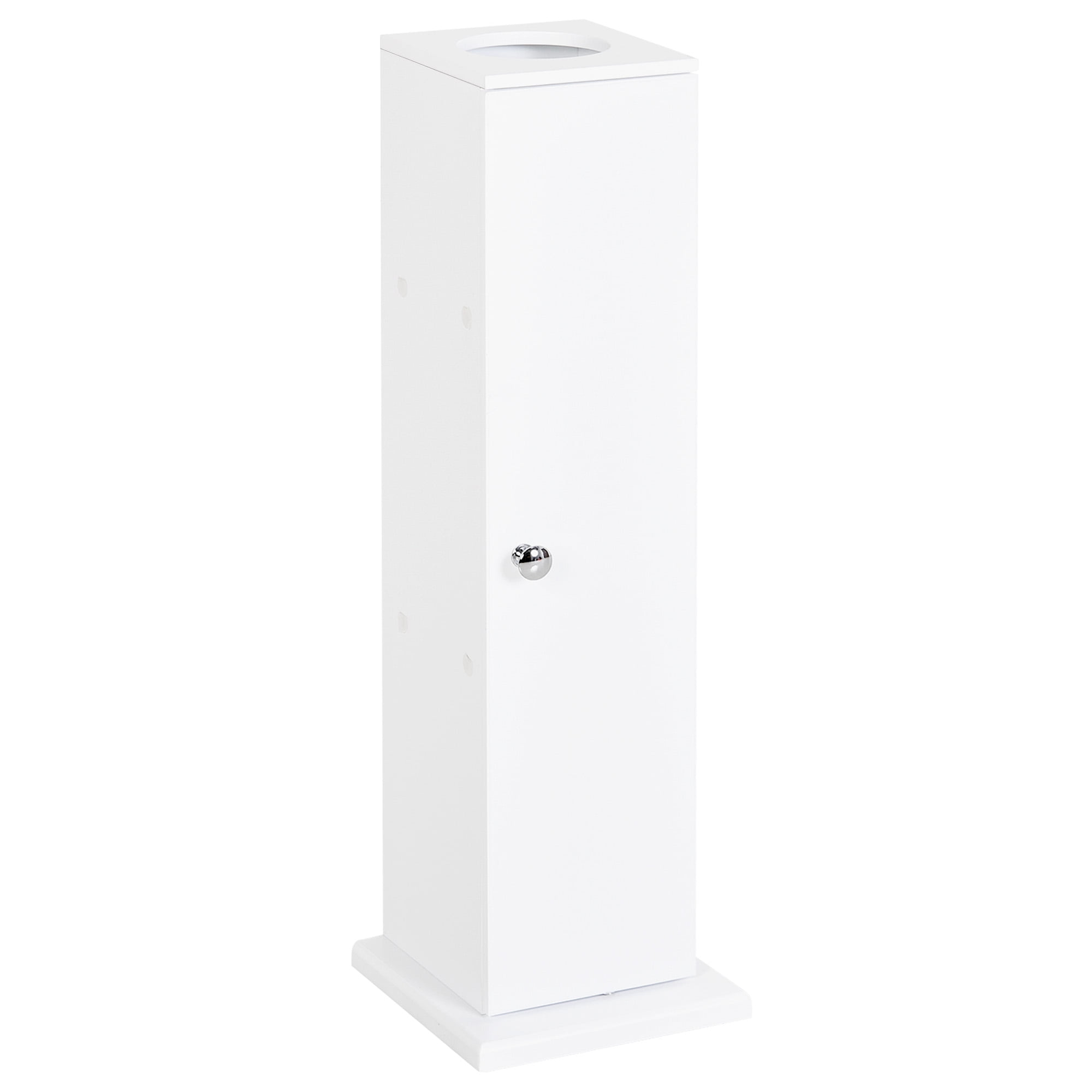 Kselythan Home Toilet Paper Holder, Floor Cabinet with Door and Shelves ...