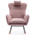 thumbnail image 1 of Kselythan Modern Rocking Chair Upholstered Glider Rocker With High Backrest Comfortable Stylish Accent Armchair With Padded Seat For Nursery Bedroom Living Room, 1 of 9