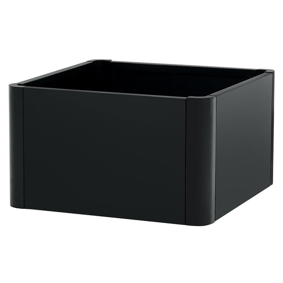 Kselythan Modern Steel Raised Garden Bed, Rounded Corner Metal Planter Box with Drainage, Snap-on Assembly for Patio Balcony Vegetables Flowers Herbs