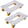 thumbnail image 1 of Kselythan Moving Tool Cart, 2 Pack Moving Dolly Heavy Duty Furniture Hand Truck 18" x 12" Aluminum Frame Small Flat Dolly Cart Portable And Light Dollies, 1 of 8