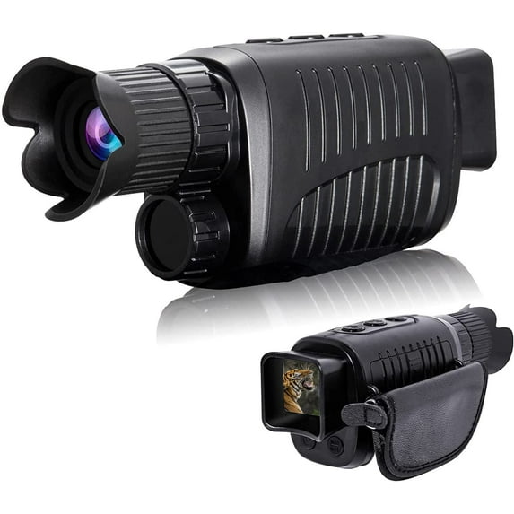Kselythan Night Vision Monocular, HD Digital Night Vision Goggles, USB Rechargeable Digital Night Vision for and Farm Monitoring