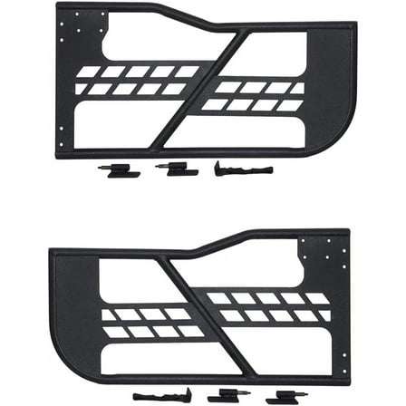 Kselythan Off Road Front Doors Compatible with 2018-2022 Wrangler JL, 2 Door - Set, Fat Tube Half Doors for Adventure