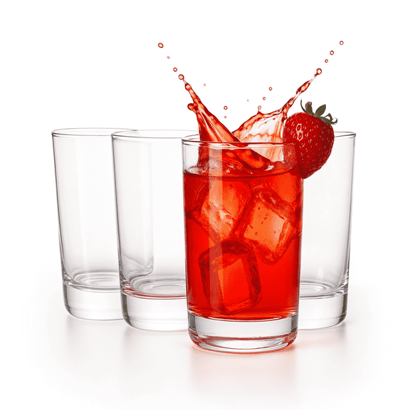 Ksestor Flight Glasses Set of 4  Small Glass Cups 5 OZ  Drinking Glasses for Flight Board