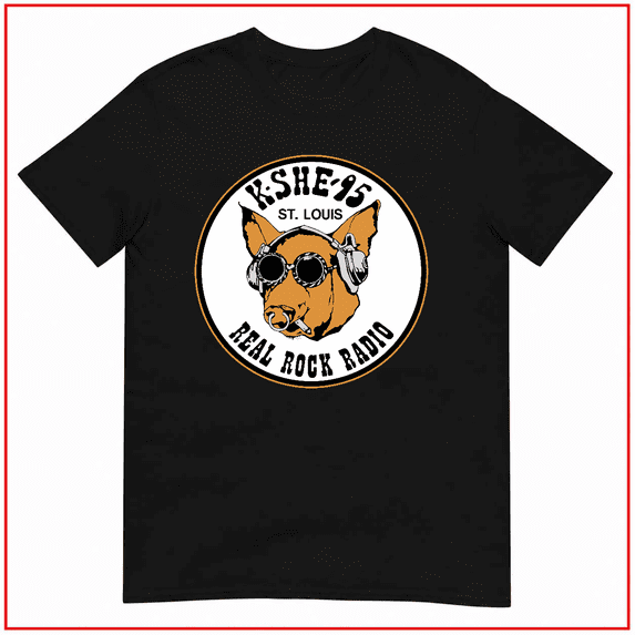 Kshe 95 Real Rock Radio St Louis Sweetmeat Pig Mascot Unisex T-Shirt V11857 Size S-5XL