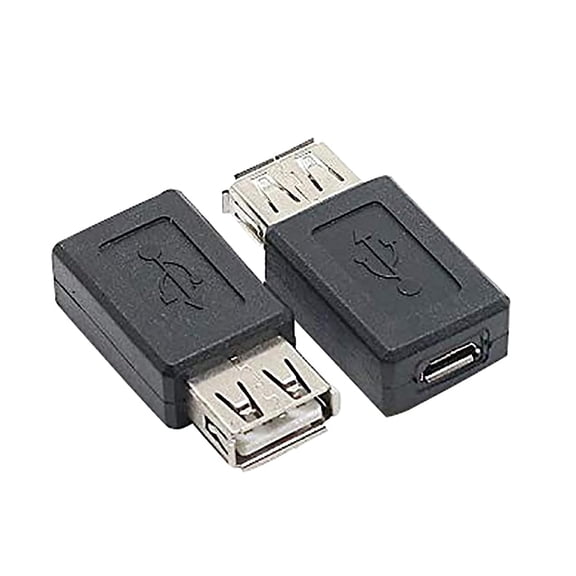 Ksopiavobs 10 Pack USB 2.0 A Female to USB Micro Female Adapter Converter USB Female to Micro USB Female Adapters Couplers Connector