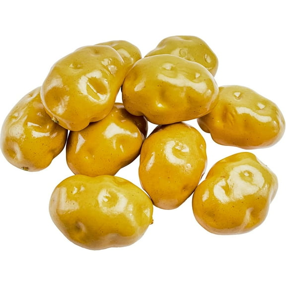 Ksopiavobs 10 Pcs Artificial Potato Fake Vegetables Potato Simulation Plastic Lifelike Food for House Kitchen Garden Decoration Cabinet Ornament