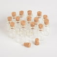 thumbnail image 1 of Ksopiavobs 100pcs 1ml Mini Glass Bottles With Cork Transparency Clear Vials Jars Gift DIY Empty Little Bottles (13x24mm, Clear), 1 of 6
