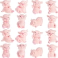 thumbnail image 1 of Ksopiavobs 16 Pieces Cute Pink Piggy Toy Figures Miniature Pig Cake Toppers Resin Miniature Pig Figurines for Cake Decoration, DIY Crafts, Fairy Garden Decoration, Table Centerpieces, Home Decor, 1 of 7