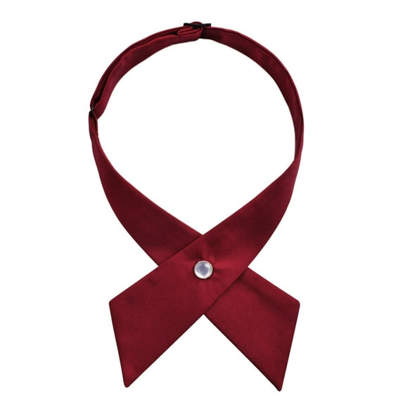 Ksopiavobs Adjustable Criss-Cross Bowtie School Uniform Pre Tied Bows for Women/Girls
