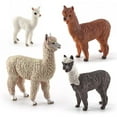 thumbnail image 1 of Ksopiavobs Alpaca Toys 4pcs Alpaca Figure Forest Jungle Animal Toy Figurines for Kids Farm Animals Gift for Kids Toddlers, 1 of 6