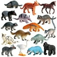 thumbnail image 1 of Ksopiavobs Animal Figures 16 pcs Realistic Plastic Mini Sea Animals Figurines Set Includes Koala, Pony, Ostrich etc. Science Project, Learning Educational Toys, Birthday Gift for Kids Toddlers, 1 of 5
