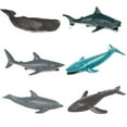 thumbnail image 1 of Ksopiavobs Animal Figures 4 pcs Realistic Plastic Mini Sea Animals Figurines Set Includes Sperm Whale, Megalodon, etc. Science Project, Learning Educational Toys, Birthday Gift for Kids Toddlers(A), 1 of 4