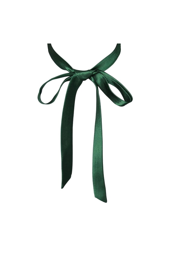 Bow Tie for Women, Satin Ribbon Girls Self-tie Bowtie for Uniform, School, Wedding, Cosplay, T-shirt Accessory