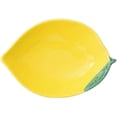 thumbnail image 1 of Ksopiavobs Ceramic Appetizer Plate Lemon Plate Dessert Plate Salad Pasta Bowls Food Serving Tray for Fruit Cheese Dessert Snack, 1 of 7