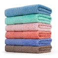 thumbnail image 1 of Ksopiavobs Face-Cloth Washcloths Set,100% Cotton, High Absorbent, 6-Pack 6 Colors, Size13 x13-deep Color, 1 of 7