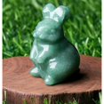 thumbnail image 1 of Ksopiavobs Green Aventurine Bunny Decor Crystals Rabbit Statue Pocket Polished Natural Gemstone Crystals Tiny Figurines for Office Room Desk Decoration Easter Ornament 1.5’’ Gifts Mom Grandma 1PC, 1 of 6