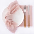 thumbnail image 1 of Ksopiavobs Handmade Cloth Napkins with Fringe Set of 8 Dusty Rose Cotton Linen Napkins 18"x18" Rustic Dinner Napkins Bulk for Wedding Party Baby Shower, 1 of 7