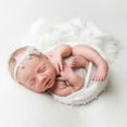 thumbnail image 1 of Ksopiavobs Newborn Photography Props Wrap Handmade Pearl Decor Wrap Blanket for Baby Photo Props 35.5 X 67 Inch Newborn Photo Shoot Outfits Wraps Baby Photoshoot Props(White), 1 of 7