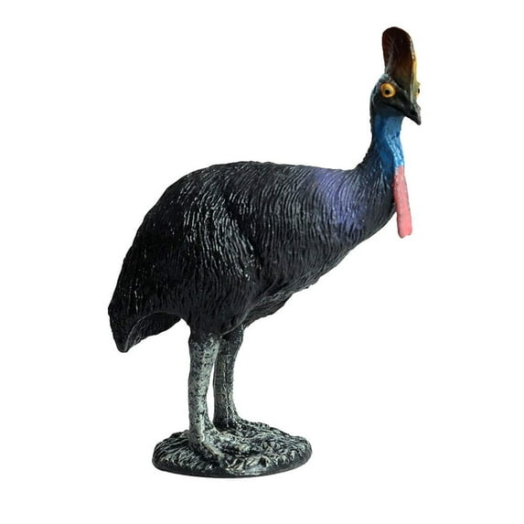Ksopiavobs Realistic Animal Figures Cassowary Bird Figurines, Science Project, Cake Topper, Early Educational Toys Birthday for Toddlers Kids Age 3 4 5