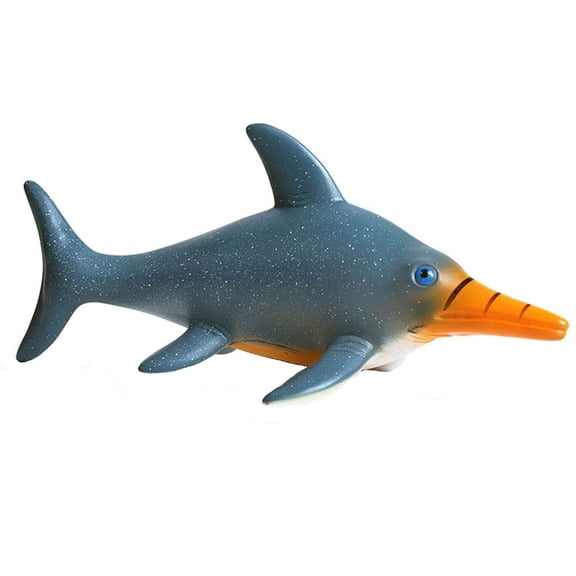 Ksopiavobs Realistic Animal Figures Ichthyosaur SoftSea Animal Toy, Science Project, Cake Topper, Early Educational Toys Birthday for Toddlers Kids Age 3 4 5