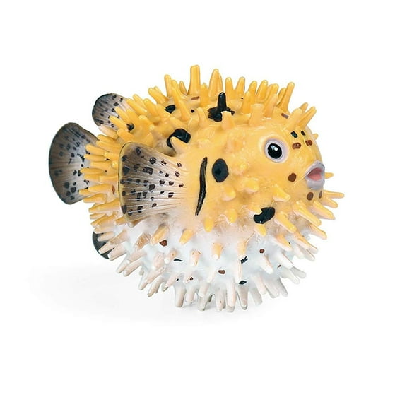 Ksopiavobs Realistic Pufferfish Figurine Plastic Wild Pufferfish Figurine Model for Collection Science Educational Prop