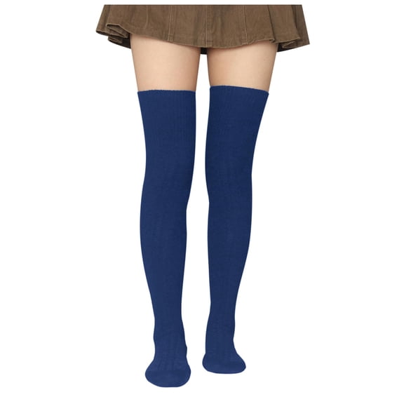Ksopiavobs Women Extra Long Thigh High Socks Cotton Knit Warm Thick Tall Boot Stockings Leg Warmers