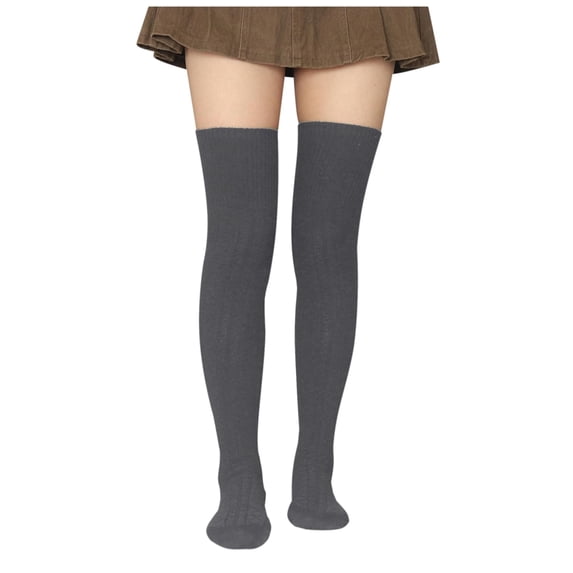 Ksopiavobs Women Extra Long Thigh High Socks Cotton Knit Warm Thick Tall Boot Stockings Leg Warmers