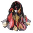 thumbnail image 1 of Ksopiavobs Women Soft Floral Print Shawl Chiffon Sheer Scarf, 1 of 7
