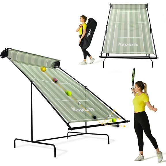 Ksports Weather Resistant Polyester 59" Tennis Rebounder, Green
