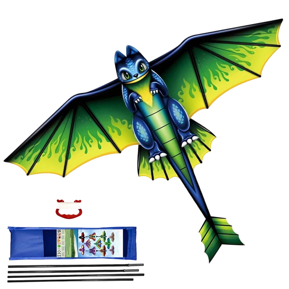 Ksruee Beach Kite Large Animal Portable Kite with Handle And 328ft String Kids Outdoor Activities for Adults Teens Youth Friends Relaxation Travel Park Yard Garden