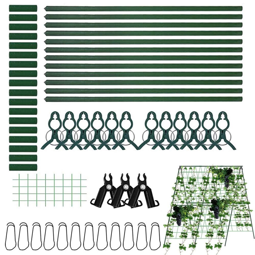 Ksruee Cucumber Climbing Trellis 48 x 48 inch A-Frame Trellis for Vegetables Foldable Garden Climbing Trellis Plant Support Trellis for Outdoor Plant Cucumber Flowers Vegetables top sale
