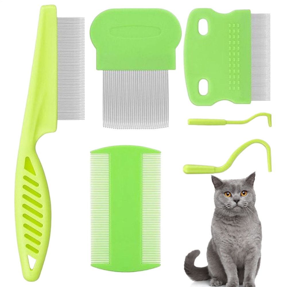 Ksruee Dog Combs for Grooming Matting Long Hair Matting Tool Set of 6 ...