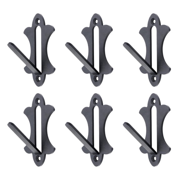 Ksruee Euro Mount Skull Hanger 6 Pieces Metal Hook Brackets European Deer Mount Hanger for Mule Antelope Coyote Small Game Animals