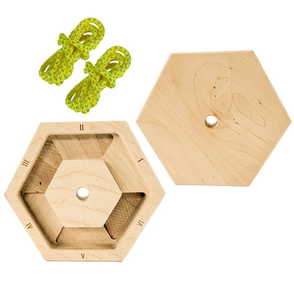 Ksruee Finger Workout Hexagonal Wooden Finger Trainer Portable Hangboard for Climbing Fitness Home Exercise Workout Gym Practice easy to use